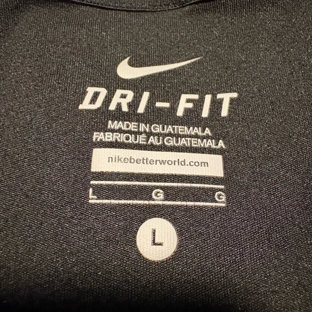 Women’s Nike Running DriFit Black Short Sleeve Tee Size L